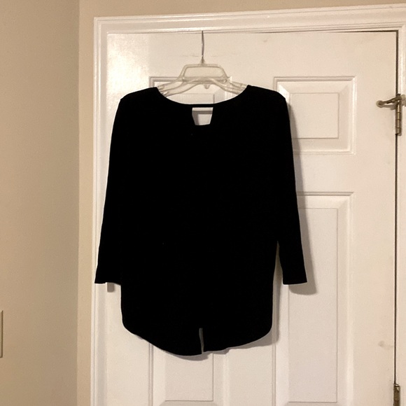 MAX STUDIO 3/4 sleeve top size medium black - Picture 2 of 5